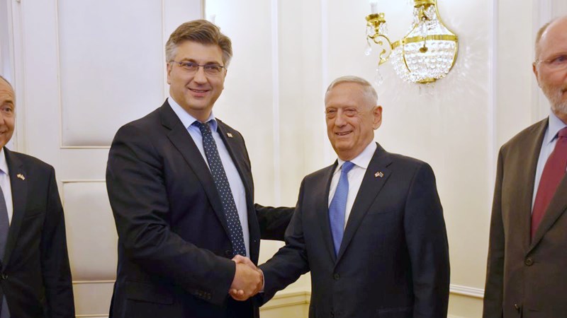Predsjednik Vlade s ministrom obrane Sjedinjenih Američkih Država